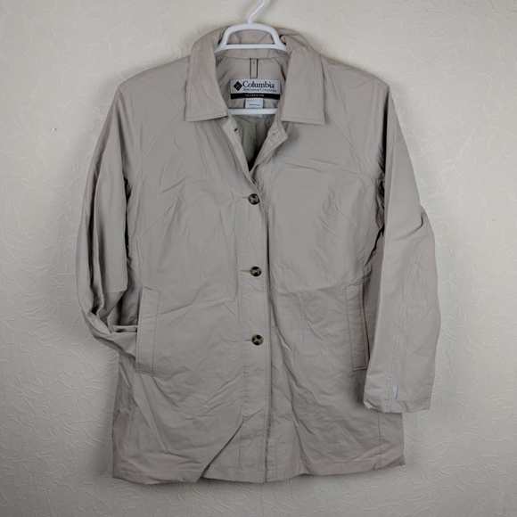 Columbia Jackets & Blazers - COLUMBIA Womens Long Nylon Rain Windbreaker Jacket